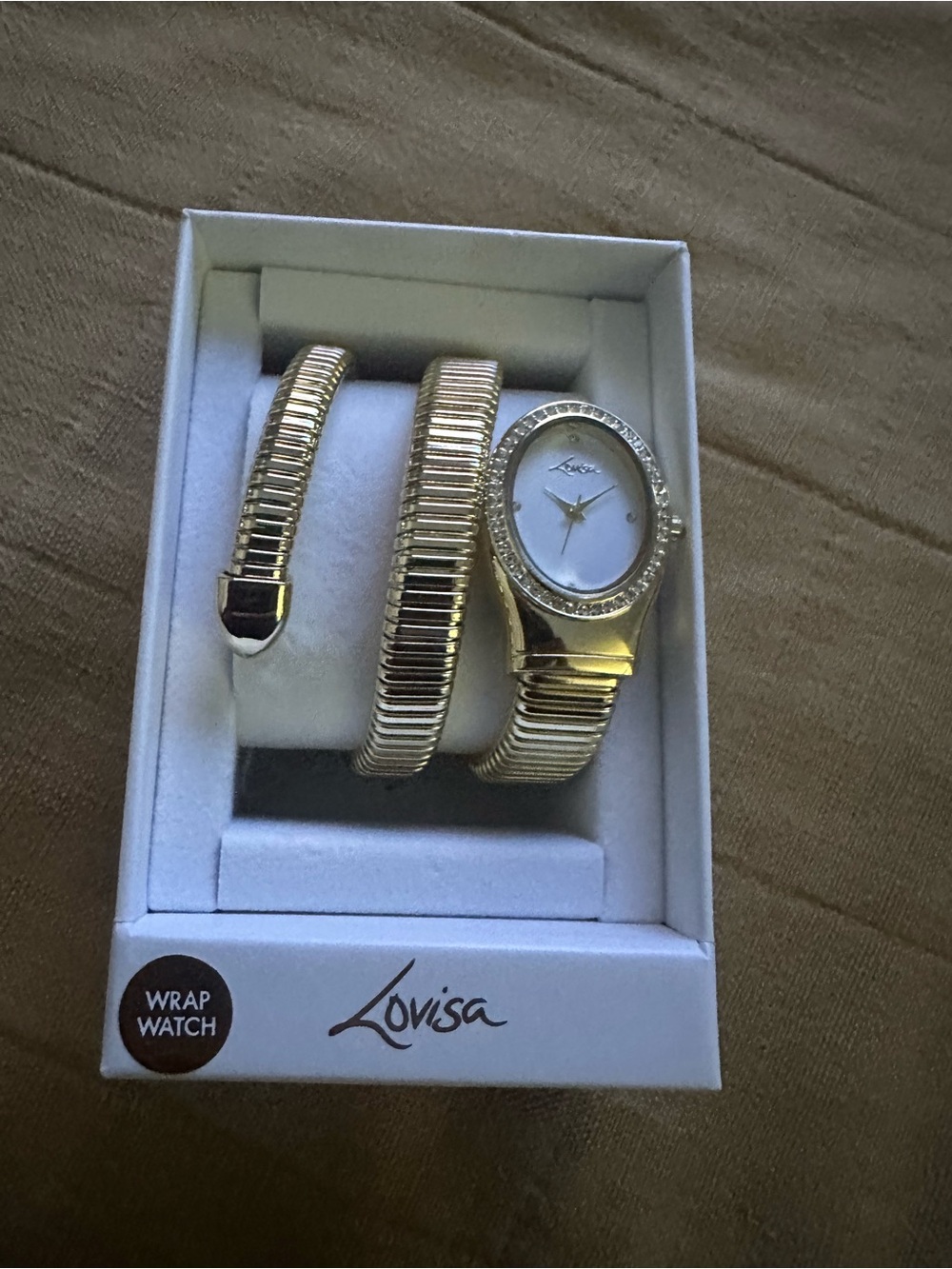 Lovisa Gold Wrap Watch and Bracelet Set - Gold